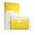 Parte frontal de un envase de producto con el logotipo de la marca upscreen. Al lado se muestra el dispositivo CrossControl CC
