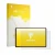 Parte frontal de un envase de producto con el logotipo de la marca upscreen. Al lado se muestra el dispositivo Skyegg K13 con 