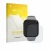 Parte frontal de un envase de producto con el logotipo de la marca upscreen. Al lado se muestra el dispositivo Amazfit Bip Max