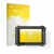 Parte frontal de un envase de producto con el logotipo de la marca upscreen. Al lado se muestra el dispositivo Topdon One con 