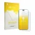 Parte frontal de un envase de producto con el logotipo de la marca upscreen. Al lado se muestra el dispositivo Huawei Nova 16 