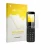 Parte frontal de un envase de producto con el logotipo de la marca upscreen. Al lado se muestra el dispositivo Panasonic KX-TU
