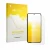 Parte frontal de un envase de producto con el logotipo de la marca upscreen. Al lado se muestra el dispositivo Oppo Reno 16 FS