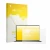 Parte frontal de un envase de producto con el logotipo de la marca upscreen. Al lado se muestra el dispositivo LG gram 16Z90TL