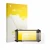 Parte frontal de un envase de producto con el logotipo de la marca upscreen. Al lado se muestra el dispositivo DT Research DT3