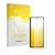 Parte frontal de un envase de producto con el logotipo de la marca upscreen. Al lado se muestra el dispositivo Samsung Galaxy 