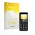 Parte frontal de un envase de producto con el logotipo de la marca upscreen. Al lado se muestra el dispositivo Peaq PMP 92 con