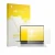 Parte frontal de un envase de producto con el logotipo de la marca upscreen. Al lado se muestra el dispositivo Acer Aspire Go 