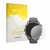 Parte frontal de un envase de producto con el logotipo de la marca upscreen. Al lado se muestra el dispositivo Garmin Fenix 9 