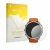 Parte frontal de un envase de producto con el logotipo de la marca upscreen. Al lado se muestra el dispositivo Garmin Fenix 9 