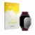 Parte frontal de un envase de producto con el logotipo de la marca upscreen. Al lado se muestra el dispositivo Apple Watch Ult