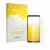 Parte frontal de un envase de producto con el logotipo de la marca upscreen. Al lado se muestra el dispositivo Sony Xperia 10 