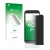 Parte frontal de un envase de producto con el logotipo de la marca upscreen. Al lado se muestra el dispositivo Doro 8050 con s