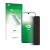 Parte frontal de un envase de producto con el logotipo de la marca upscreen. Al lado se muestra el dispositivo Tecno Spark 7 c