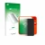 Parte frontal de un envase de producto con el logotipo de la marca upscreen. Al lado se muestra el dispositivo rabbit r1 con s