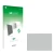 Parte frontal de un envase de producto con el logotipo de la marca upscreen. Al lado está el protector de pantalla correspondi
