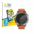 Parte frontal de un envase de producto con el logotipo de la marca BROTECT. Al lado se muestra el dispositivo Garmin Fenix 6 P
