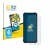 Parte frontal de un envase de producto con el logotipo de la marca BROTECT. Al lado se muestra el dispositivo Oukitel G1 con s