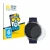 Parte frontal de un envase de producto con el logotipo de la marca BROTECT. Al lado se muestra el dispositivo Amazfit Active 3
