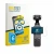 Parte frontal de un envase de producto con el logotipo de la marca BROTECT. Al lado se muestra el dispositivo DJI Osmo Pocket 