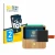 Parte frontal de un envase de producto con el logotipo de la marca BROTECT. Al lado se muestra el dispositivo tigerbox Touch P