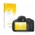 Parte frontal de un envase de producto con el logotipo de la marca upscreen. Al lado se muestra el dispositivo Canon EOS 600D 