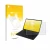 Parte frontal de un envase de producto con el logotipo de la marca upscreen. Al lado se muestra el dispositivo Tabwee T90 con 