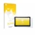 Parte frontal de un envase de producto con el logotipo de la marca upscreen. Al lado se muestra el dispositivo Interphone Sync