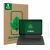 Parte frontal de un envase de producto con el logotipo de la marca ScreenLeaf. Al lado se muestra el dispositivo Lenovo IdeaPa