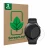 Parte frontal de un envase de producto con el logotipo de la marca ScreenLeaf. Al lado se muestra el dispositivo Xiaomi Watch 