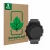 Parte frontal de un envase de producto con el logotipo de la marca ScreenLeaf. Al lado se muestra el dispositivo Garmin Descen