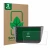 Parte frontal de un envase de producto con el logotipo de la marca ScreenLeaf. Al lado se muestra el dispositivo Topway Androi