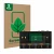 Parte frontal de un envase de producto con el logotipo de la marca ScreenLeaf. Al lado se muestra el dispositivo Headrush Core