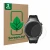 Parte frontal de un envase de producto con el logotipo de la marca ScreenLeaf. Al lado se muestra el dispositivo Huawei Watch 