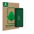 Parte frontal de un envase de producto con el logotipo de la marca ScreenLeaf. Al lado se muestra el dispositivo Hotwav Note 1