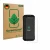 Parte frontal de un envase de producto con el logotipo de la marca ScreenLeaf. Al lado se muestra el dispositivo Doogee V Max 