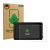Parte frontal de un envase de producto con el logotipo de la marca ScreenLeaf. Al lado se muestra el dispositivo Garmin Cataly