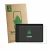Parte frontal de un envase de producto con el logotipo de la marca ScreenLeaf. Al lado se muestra el dispositivo Teclast P33 c
