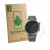 Parte frontal de un envase de producto con el logotipo de la marca ScreenLeaf. Al lado se muestra el dispositivo OnePlus Watch