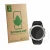 Parte frontal de un envase de producto con el logotipo de la marca ScreenLeaf. Al lado se muestra el dispositivo Shearwater TE