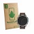 Parte frontal de un envase de producto con el logotipo de la marca ScreenLeaf. Al lado se muestra el dispositivo Garmin D2 Mac