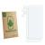 Parte frontal de un envase de producto con el logotipo de la marca ScreenLeaf. Al lado está el protector de pantalla correspon