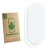 Parte frontal de un envase de producto con el logotipo de la marca ScreenLeaf. Al lado está el protector de pantalla correspon